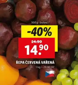 Lidl Řepa červená vařená nabídka