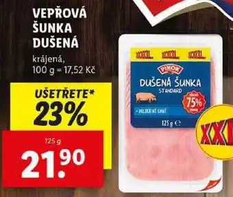 Lidl VEPŘOVÁ ŠUNKA DUŠENÁ, 125 g nabídka