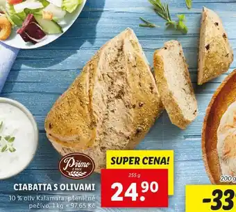 Lidl CIABATTA S OLIVAMI, 255 g nabídka