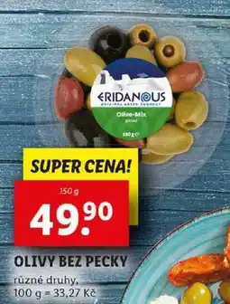 Lidl OLIVY BEZ PECKY, 150 g nabídka