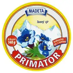 Lidl Madeta Primator tavený sýr 45% 140g nabídka