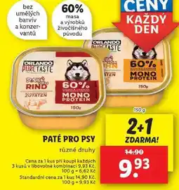 Lidl PATÉ PRO PSY, 150 g nabídka