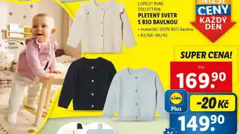 Lidl PLETENÝ SVETR S BIO BAVLNOU nabídka