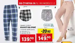 Lidl KALHOTY NA SPANÍ nabídka