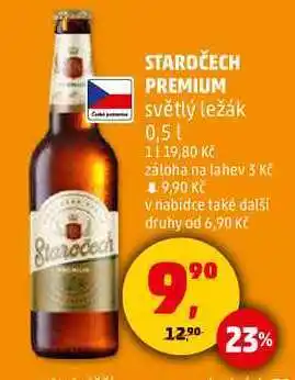 Penny Market STAROČECH PREMIUM světlý ležák, 0,5 l nabídka