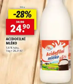 Lidl Acidofilní mléko nabídka