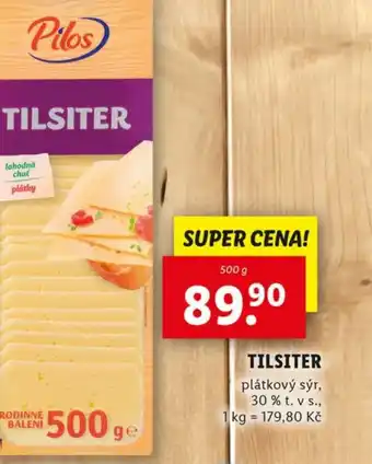 Lidl Tilsiter plátkový sýr, 30 % t. v s. nabídka