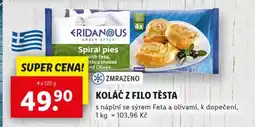 Lidl Koláč z filo těsta nabídka