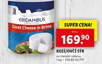 Lidl Kozí/ovčí sýr nabídka