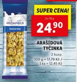 Lidl Arašídová tyčinka nabídka