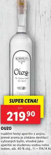 Lidl OUZO nabídka