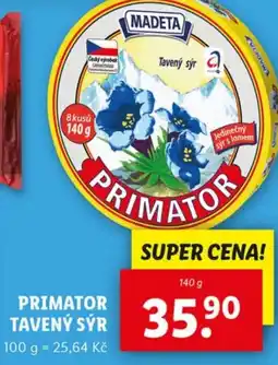 Lidl Primator tavený sýr nabídka