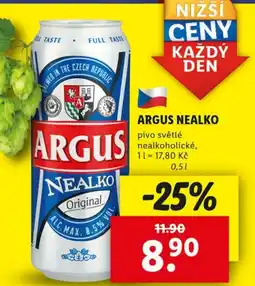 Lidl Argus nealko nabídka