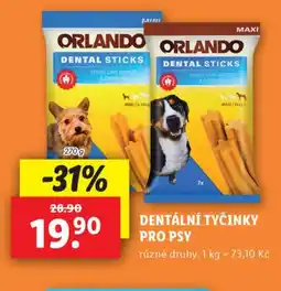 Lidl Dentální tyčinky pro psy nabídka