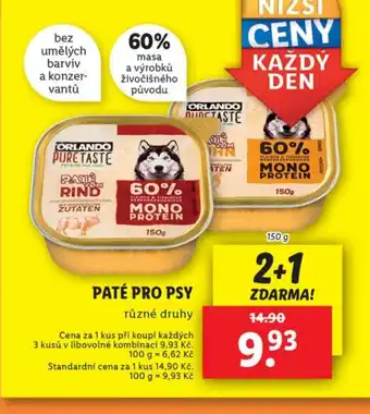 Lidl Pate paté pro psy nabídka