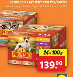 Lidl Propesko kapsičky pro psy/kočky nabídka