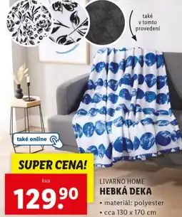 Lidl LIVARNO HOME Hebká deka nabídka