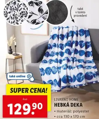 Lidl LIVARNO HOME Hebká deka nabídka