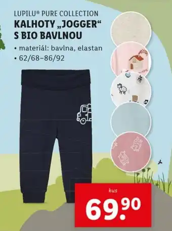 Lidl LUPILU® PURE COLLECTION Kalhoty,,jogger" s bio bavlnou nabídka