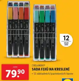 Lidl CRELANDO Sada fixů na kreslení nabídka