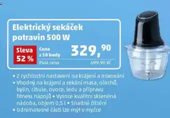 Penny Market Elektrický sekáček potravin 500 W nabídka