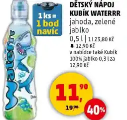 Penny Market Dětský nápoj kubík waterrr jahoda, zelené jablko nabídka