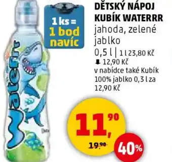 Penny Market Dětský nápoj kubík waterrr jahoda, zelené jablko nabídka