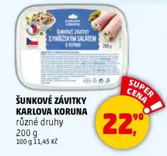 Penny Market Šunkové závitky karlova koruna nabídka