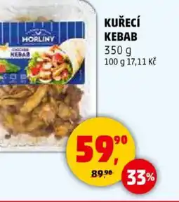 Penny Market Kuřecí kebab nabídka