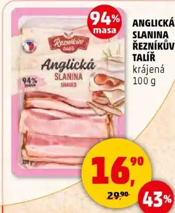 Penny Market Anglická slanina řezníkův talíř nabídka