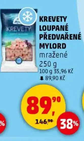 Penny Market Krevety loupané předvařené MYLORD nabídka