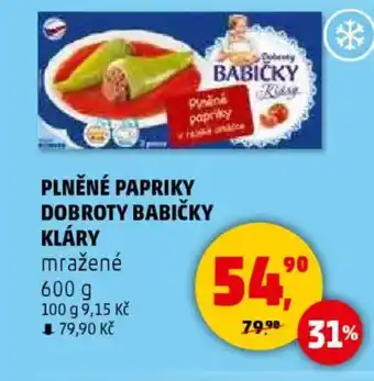 Penny Market Plněné papriky dobroty babičky kláry nabídka