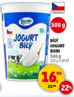 Penny Market Bílý jogurt boni nabídka