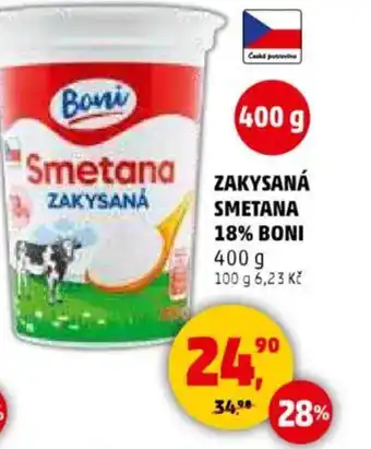 Penny Market Zakysaná smetana 18% BONI nabídka