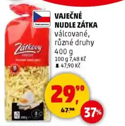 Penny Market Vaječné nudle zátka válcované nabídka