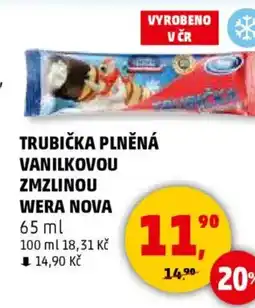 Penny Market Trubička plněná vanilkovou zmzlinou wera nova nabídka