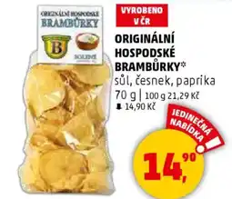 Penny Market Originální hospodské brambůrky nabídka