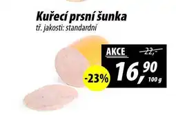 ZEMAN Kuřecí prsní šunka tř. jakosti: standardní, 100 g nabídka