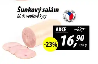 ZEMAN Šunkový salám 80% vepřové kýty, 100 g nabídka