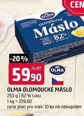 Terno Olma olomoucké máslo 250g nabídka