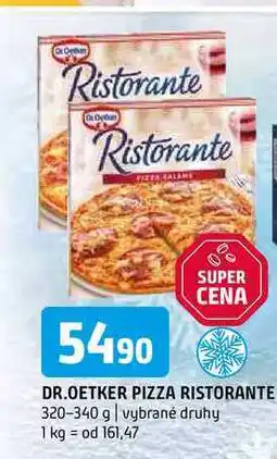 Terno Dr. Oetker Pizza Ristorante, vybrané druhy 320-340g nabídka