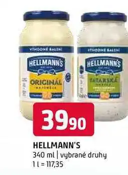 Terno Hellmann's 340ml vybrané druhy nabídka