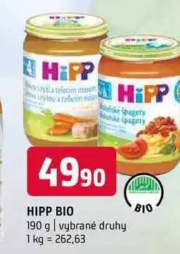 Terno HiPP Bio 190g, vybrané druhy nabídka