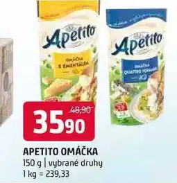 Terno Apetito omáčka 150 g vybrané druhy nabídka