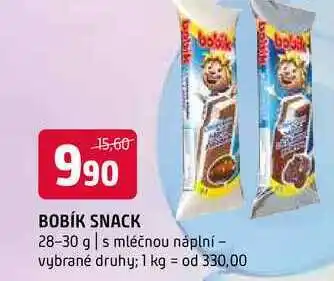 Terno Bobík snack 28-30 g s mléčnou náplní vybrané druhy nabídka