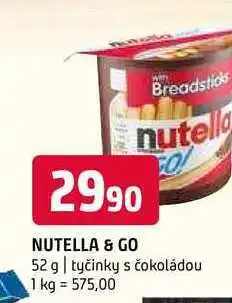 Terno Nutella & go 52 g tyčinky s čokoládou nabídka