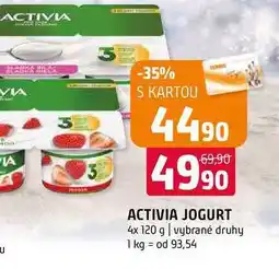 Terno Activia jogurt 4 x 120g nabídka