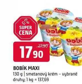 Terno Bobík Maxi smetanový krém 130g, vybrané druhy nabídka