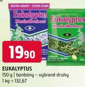 Terno Eukalyptus 150 g bonbóny vybrané druhy nabídka