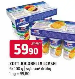 Terno Zott jogobella lcasei 6x 100 g vybrané druhy nabídka